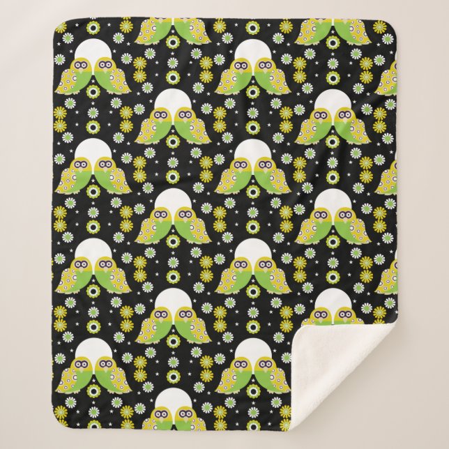 Manta Sherpa Sherpa Blanket de Arte Popular Escandinavo (Anverso)