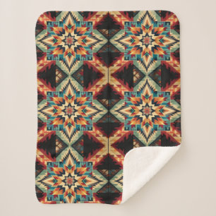 Manta Sherpa Sherpa Blanket de diseño del suroeste