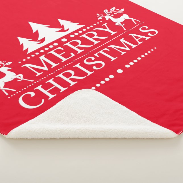 Manta Sherpa Sherpa Blanket - Feliz Navidad (3/4)