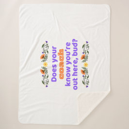 Manta Sherpa Sherpa blanket hockey gift does coach know