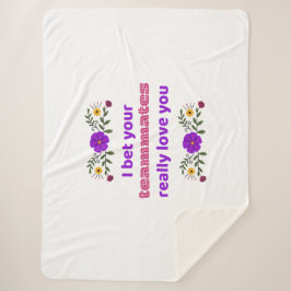 Manta Sherpa Sherpa Blanket Hockey Rink Blanket Teammates 