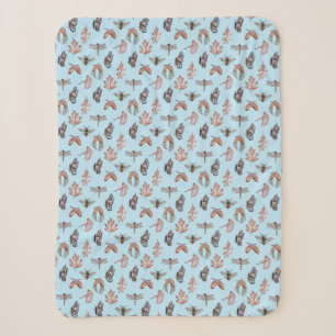 Manta Sherpa Sherpa Blanket, huella natural para niñas pequeñas