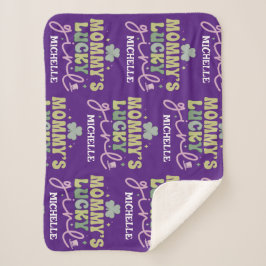 Manta Sherpa Sherpa Blanket, la afortunada Chica de mamá person