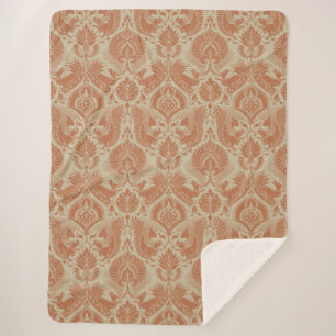 Manta Sherpa Sherpa Blanket Medieval Damask