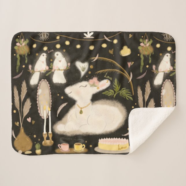 Manta Sherpa Sherpa Blanket para tu amada (Anverso (horizontal))