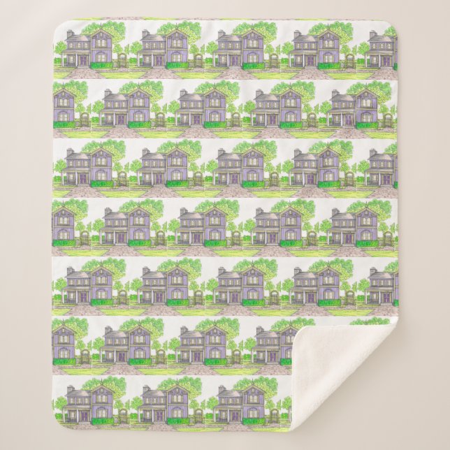 Manta Sherpa Sherpa Blanket Purple (Anverso)