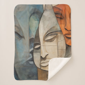 Manta Sherpa Sherpa Blanket Resumen Arte de Tristeza