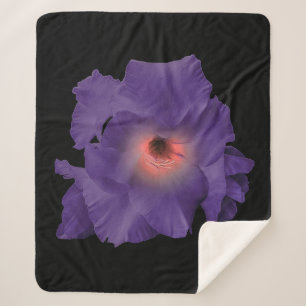 Manta Sherpa Sherpa Blanket Sword Lily Indigo Pink