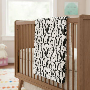 Manta Sherpa Sherpa Blanket with Penguin Print – Elegant