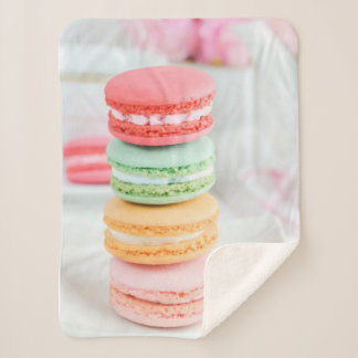 Manta Sherpa sherpa fleece blanket macarons