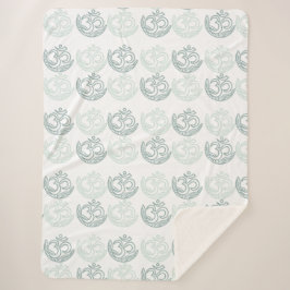Manta Sherpa Sherpa Meditation Blanket with Soft-Toned Patterns
