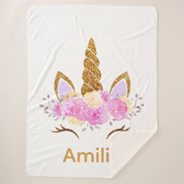 Manta Sherpa Sherpa Unicorn Blanket