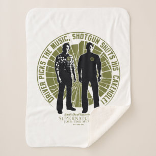 Manta Sherpa "Shotgun" del supernatural Winchester Brothers
