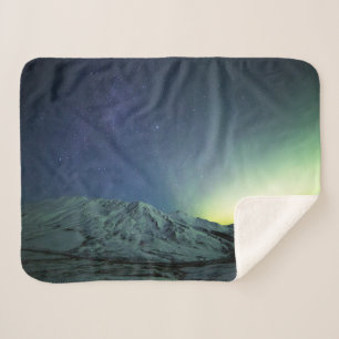 Manta Sherpa Sierra Aurora Borealis y Vía Láctea Alaska