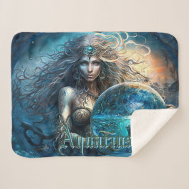 Manta Sherpa Signo zodiacal de Acuario