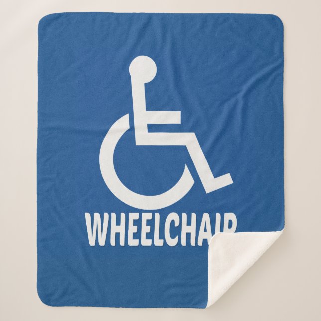 Manta Sherpa silla de ruedas para discapacitados (Anverso)