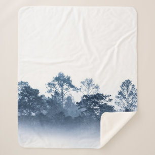 Manta Sherpa silueta de múltiples capas de selva tropical