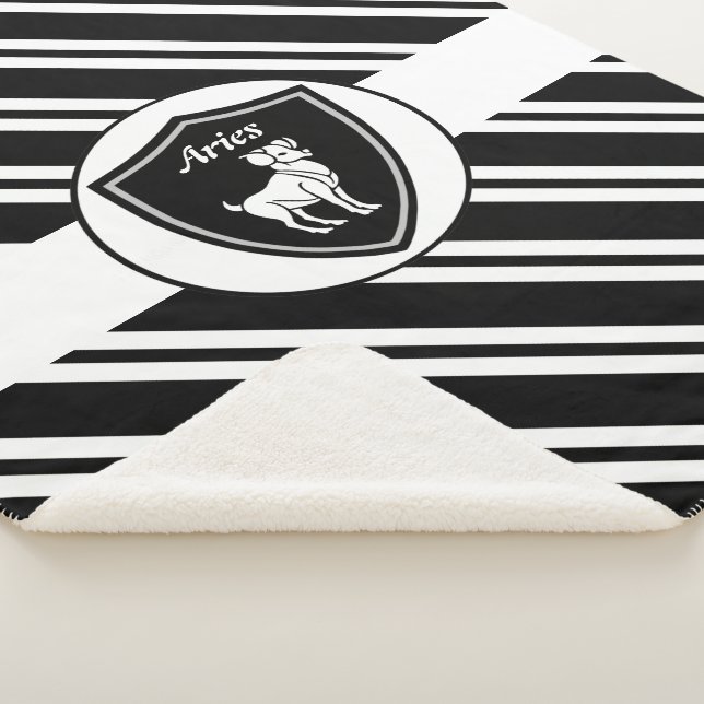 Manta Sherpa Símbolo de Aries (3/4)