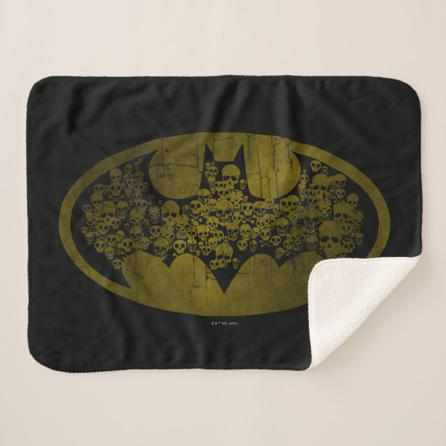 Manta Sherpa Símbolo de Batman | Calaveras con el logotipo del  (Anverso (horizontal))
