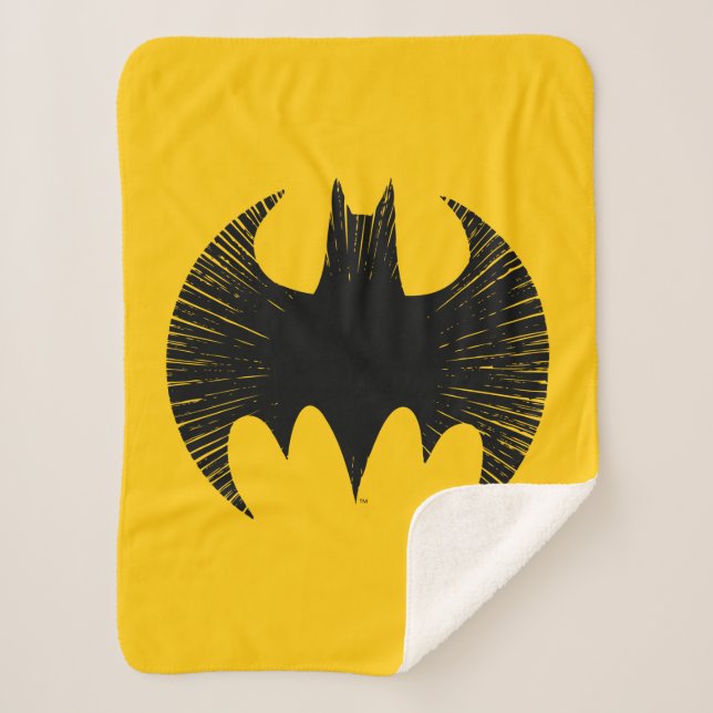 Manta Sherpa Símbolo de Batman | Logotipo Streak (Anverso)