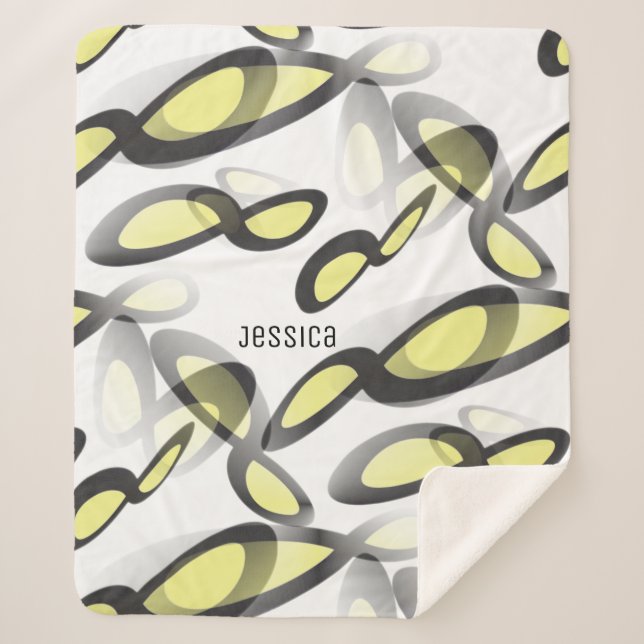 Manta Sherpa Símbolo de infinito matemático en diseño gráfico (Anverso)