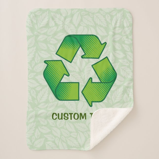 Manta Sherpa Símbolo de reciclaje (Anverso)