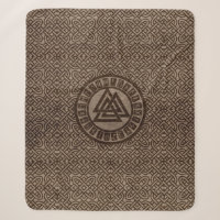 Símbolo y runas de Valknut en modelo céltico en la
