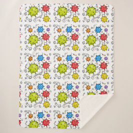 Manta Sherpa Símbolos de virus de Covid