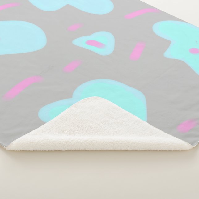 Manta Sherpa simple mínimo añadir el texto nombre de monograma  (3/4)