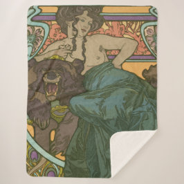 Manta Sherpa Sin título de Alphonse Mucha (1902)