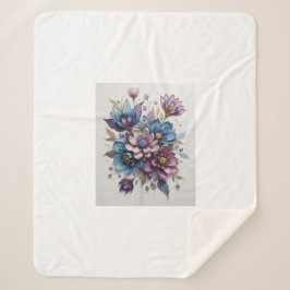 Manta Sherpa Sinfonía de Flor de Azure