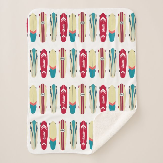 Manta Sherpa Skateboard Vintage (Anverso)