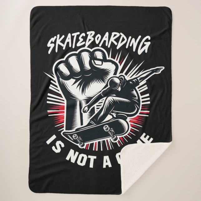Manta Sherpa Skateboarding is Not A Crime (Anverso)