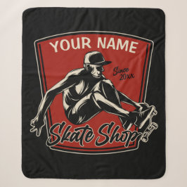 Manta Sherpa Skateboarding personalizada