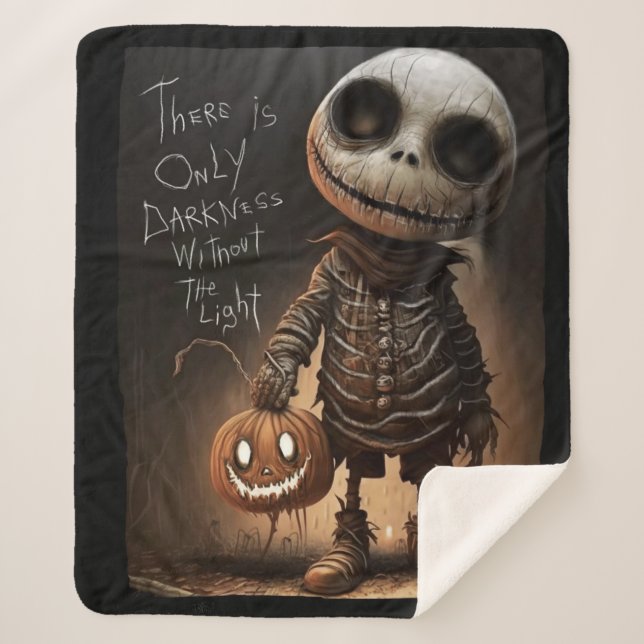 Manta Sherpa Skeleton Pumpkin – There Is Only Darkness (Anverso)