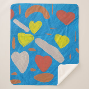 Manta Sherpa Sky Love Sherpa Blanket