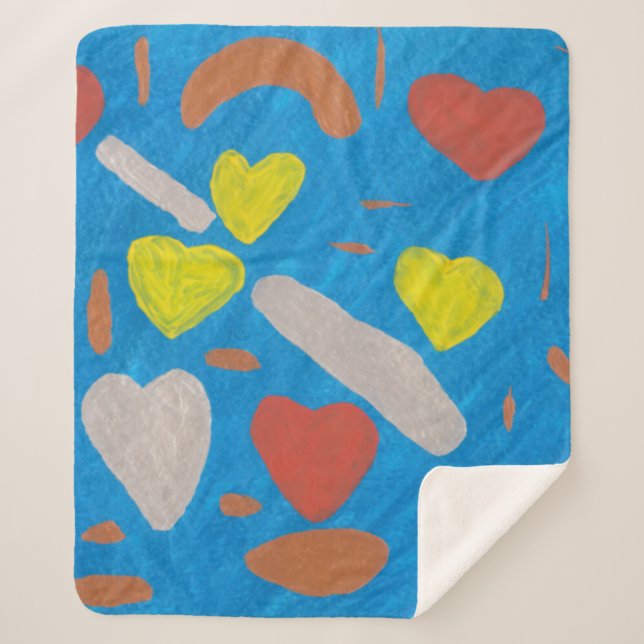 Manta Sherpa Sky Love Sherpa Blanket (Anverso)