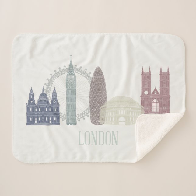 Manta Sherpa Skyline de Londres (Anverso (horizontal))