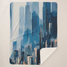 Manta Sherpa Skyline Sherpa Blanket