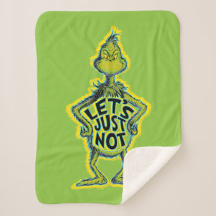 Manta Sherpa Snarky Grinch Divertidos, simplemente no