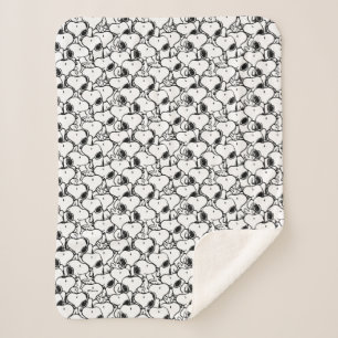 Manta Sherpa Snoopy Classic Comics Pattern