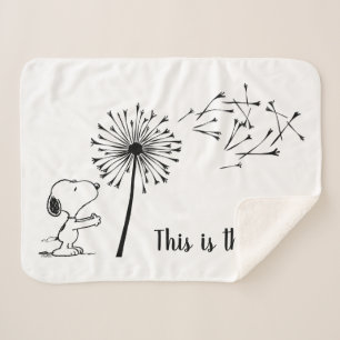 Manta Sherpa Snoopy con Dandelion
