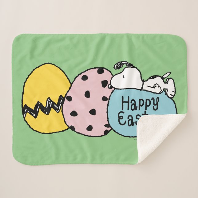 Manta Sherpa Snoopy - Feliz Pascua (Anverso (horizontal))