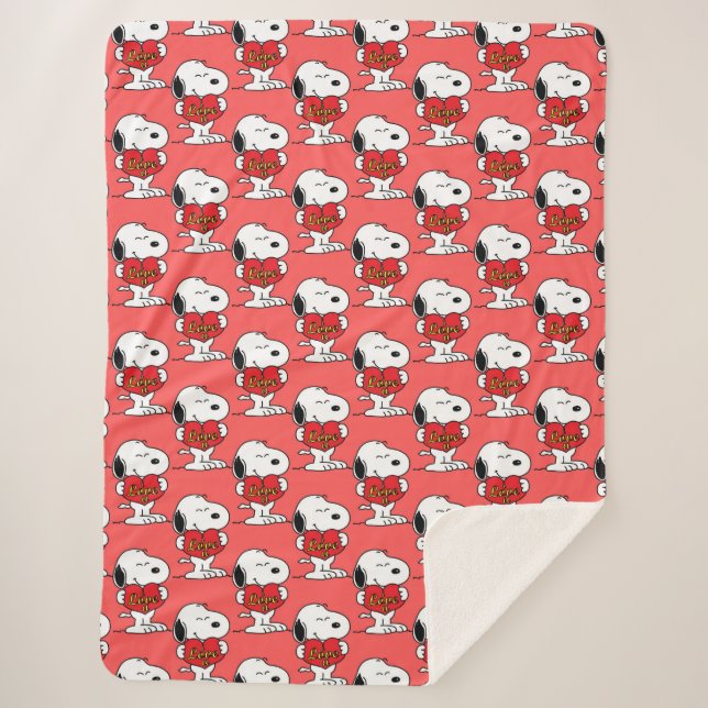Manta Sherpa Snoopy Sherpa Blanket (Anverso)
