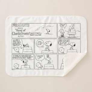 Manta Sherpa Snoopy y Charlie Brown   Muffin inglés