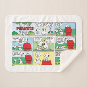 Manta Sherpa Snoopy y sus hermanos Andy & Olaf