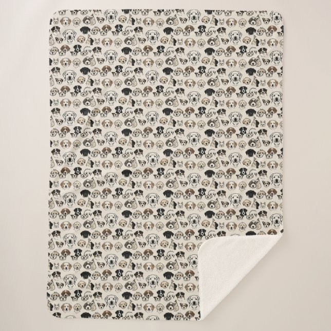 Manta Sherpa "Snouts and Snuggles" (Anverso)