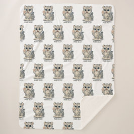 Manta Sherpa Snow leopard - Purr-ello