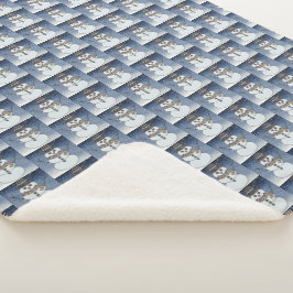 Manta Sherpa Snowman con BG - Sherpa Blanket
