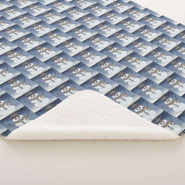 Manta Sherpa Snowman con BG - Sherpa Blanket (3/4)